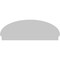 Ekena Millwork Elliptical Sunburst Architectural Grade PVC Combination Pediment, 60"W x 21-7/8"H x 2-3/4"P PEDPC060X220ELL01 - alternate 5
